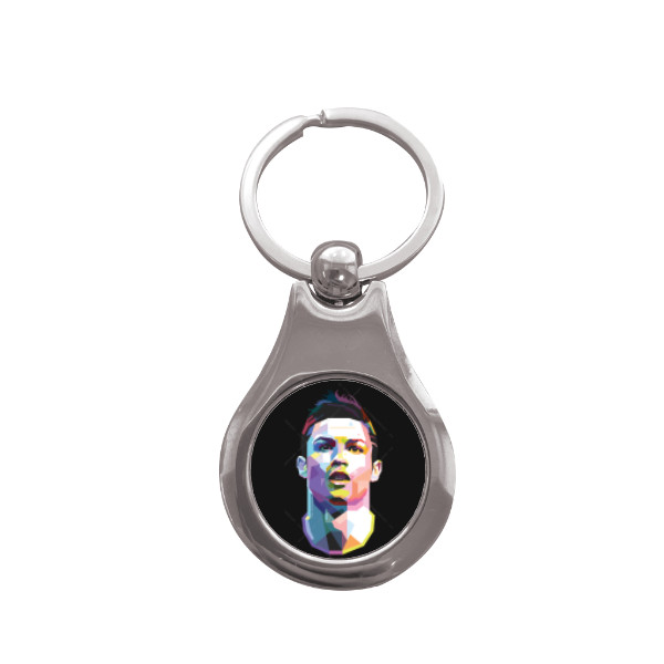 Přívěsek na klíče kolečko s potiskem C.R.